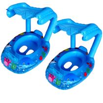 2 Botes Fralda Boia p/ Bebês com Cobertura á partir 24m Azul