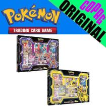 2 Box Pokémon Coleção de Batalha Deoxys e Zeraora VMAX e V-Astro Copag Carta Cards