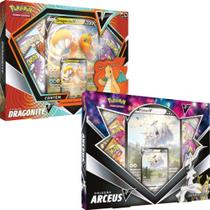 2 Box Pokémon Coleção Dragonite V e Arceus V Copag Cards Cartas Boosters - 7896192307477