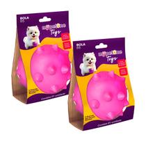 2 Brinquedo Bola Cravo TR 65 Mypetone - Rosa 2 Brinquedo Bola Cravo TR 65 Mypetone - Rosa
