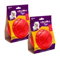 2 Brinquedo Bola Lisa TR 65 Mypetone - Vermelha