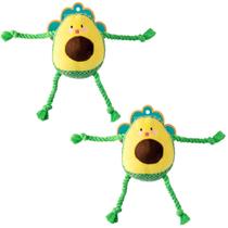 2 Brinquedo Pelúcia Animal De Estimação Pet Abacate Cachorro