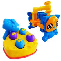 2 Brinquedos Infantil Didático Rata Tuff E Mesinha Martelar