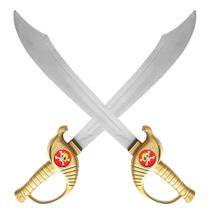 2 Brinquedos Infantil Espada Pirata 57cm Dourada Toy Master 2 Brinquedos Infantil Espada Pirata 57cm Dourada Toy Master