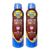 2- Bronzeador Spray Banana Boat Fps15 Com Óleo De Côco 170g