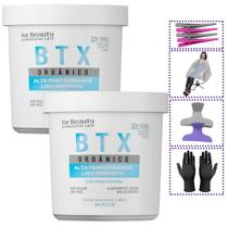 2 Btx Capilar Orgânico Anti Frizz Sem Formol 1kg + Brindes