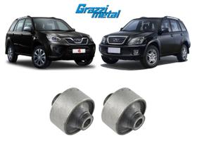 2 Bucha Maior Bandeja Leque Chery Tiggo 2009 2010 2011 2012