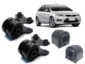 2 Buchas Maior Bandeja Focus 2009 a 2013 + 02 Buchas da Barra Estabilizadora GRAZZIMETAL