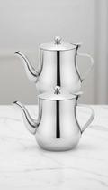 2 Bule Inox 280ml Chá Café Leite Servir 2 Bule Inox 280ml Chá Café Leite Servir