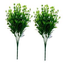 2 Buquê Folhas Verdes Broto Artificial Decoração Casamentos