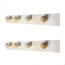 2 Cabideiro De Parede Provador Lojas Vestuarios Quarto Hall