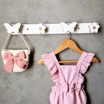 2 Cabideiros parede decoração jardim flor borboleta 2Cjar