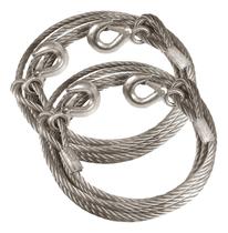 2 Cabo Aço Reboque Automotivo 4m 3 Ton. Carro Barco Jet Ski