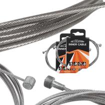 2 Cabo De Freio Alligator Basic Inox Para Mtb E Estrada Bike Par 1,7m 1.6mm 19 Fios 2 Cabo De Freio Alligator Basic Inox Para Mtb E Estrada Bike Par 1,7m 1.6mm 19 Fios