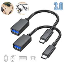 2 Cabo Otg Tipo C Type C Pendrive Usb Fêmea Celular Smartphone 2 Cabo Otg Tipo C Type C Pendrive Usb Fêmea Celular Smartphone