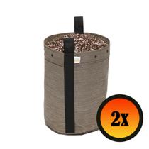 2 Cachepot Vaso de Plantas 15 Litros - King Pot