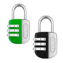 2 Cadeado Stam c/ Segredo 25mm Color Life p/ Mala Bolsa Armário