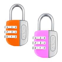 2 Cadeado Stam c/ Segredo 25mm Color Life p/ Mala Bolsa Armário