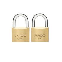 2 cadeados pado mesma chave segredo latão lt 40 mm maciço não enferruja resistente segurança