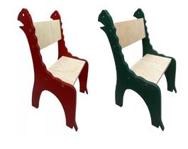 2 CadeiraS Colorida Dinossauro Infantil Montessoriano CM2211
