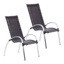 2 Cadeiras Descanso Garden em Alumínio para Área Jardim e Piscina