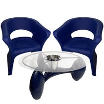 2 Cadeiras e Mesa Decoração Jardim Varanda Kit Copacabana 2 Cadeiras e Mesa Decoração Jardim Varanda Kit Copacabana