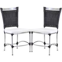 2 Cadeiras JK em Alumínio e Fibra Sintética para Cozinha, Edícula - Trama Original
