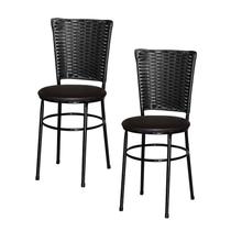 2 Cadeiras para Mesa Preta Hawai Preto