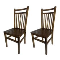 2 Cadeiras Pequin De Madeira Para Sala De Jantar E Cozinha