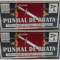 2 Caixa Defumador De Ambiente Incenso Punhal De Prata