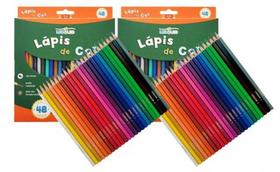 2 Caixa Lápis de Cor Redondo 24 Pçs Leo&Leo 4487 - Leo & Leo