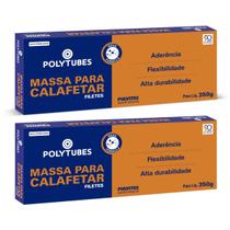 2 Caixa Massa Para Calafetar Em Filetes Pulvitec 350g Poly