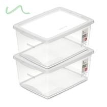 2 Caixa Organizadora Com Tampa Plástico Cristal Ordene 7,5l 2 Caixa Organizadora Com Tampa Plástico Cristal Ordene 7,5l