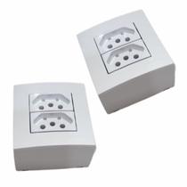 2 Caixa Sobrepor Sistema X Tomadas Dupla 20a 250v Margirius 2 Caixa Sobrepor Sistema X Tomadas Dupla 20a 250v Margirius