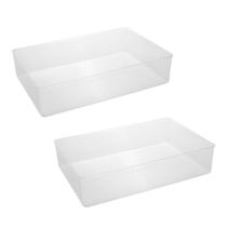 2 Caixas Box 45cm Grande Organizar Guarda Roupa Cueca Sutiã 2 Caixas Box 45cm Grande Organizar Guarda Roupa Cueca Sutiã
