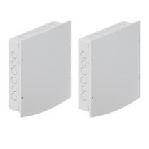 2 Caixas De Passagem De Parede P/ Embutir Pvc Branca Tigre 2 Caixas De Passagem De Parede P/ Embutir Pvc Branca Tigre
