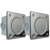 2 Caixas De Passagem Tampa Inox Para Piscinas 2 Caixas De Passagem Tampa Inox Para Piscinas