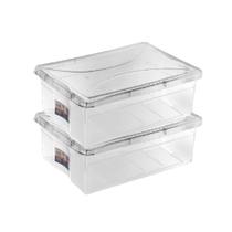 2 Caixas Frigoríficas 11 Litros Transparente p/ Açougue, Carnes, Aves e Peixes