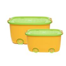 2 Caixas Organizadoras Plástica com Alça e Tampa 30 e 50 Lts 2 Caixas Organizadoras Plástica com Alça e Tampa 30 e 50 Lts