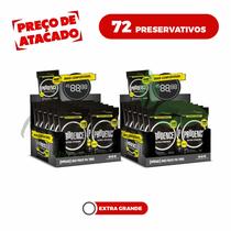2 Caixas Preservativo camisinha Extra Grande 56 mm Prudence c/ 3. total de 72 preservativos 2 Caixas Preservativo camisinha Extra Grande 56 mm Prudence c/ 3. total de 72 preservativos