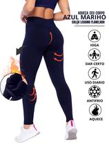 2 Calça Legging Flanelada Térmica Anti frio Suplex Cintura Alta Feminina Fitness.