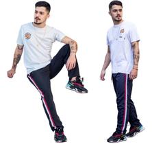 2 Calças Adulto Tactel Sem Forro Uniforme Academia 073