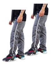 2 Calças Adulto Tactel Slim Esportiva Estiloso Inverno 076