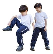 2 Calças Infantil Tactel Um Bolso Traseiro Jogger 018