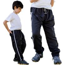 2 Calças Infantil Tactel Um Bolso Traseiro Jogger 018