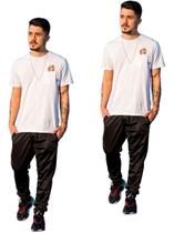 2 Calças Jogger Skinny Punho Barra 2 Bolsos Lat Helanca 101