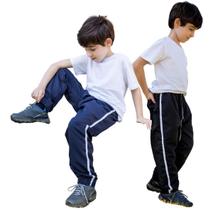 2 Calças Juvenil Tactel Jogger Inverno Estiloso Escolar 018