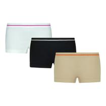 2 Calcinhas Boxer Feminina Infantojuvenil Lobinha Shorts Sem Costura Em Microfibra Original