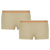 2 Calcinhas Boxer Feminina Infantojuvenil Lobinha Shorts Sem Costura Em Microfibra Original