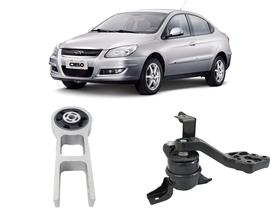 2 Calço Motor LD + Inferior Cambio Cielo Sedan 2010 2011 12